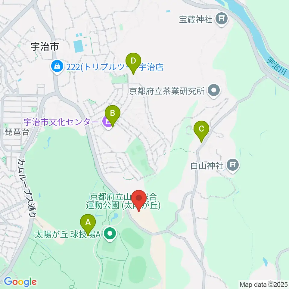 木下アカデミー京都アイスアリーナ周辺のカフェ一覧地図