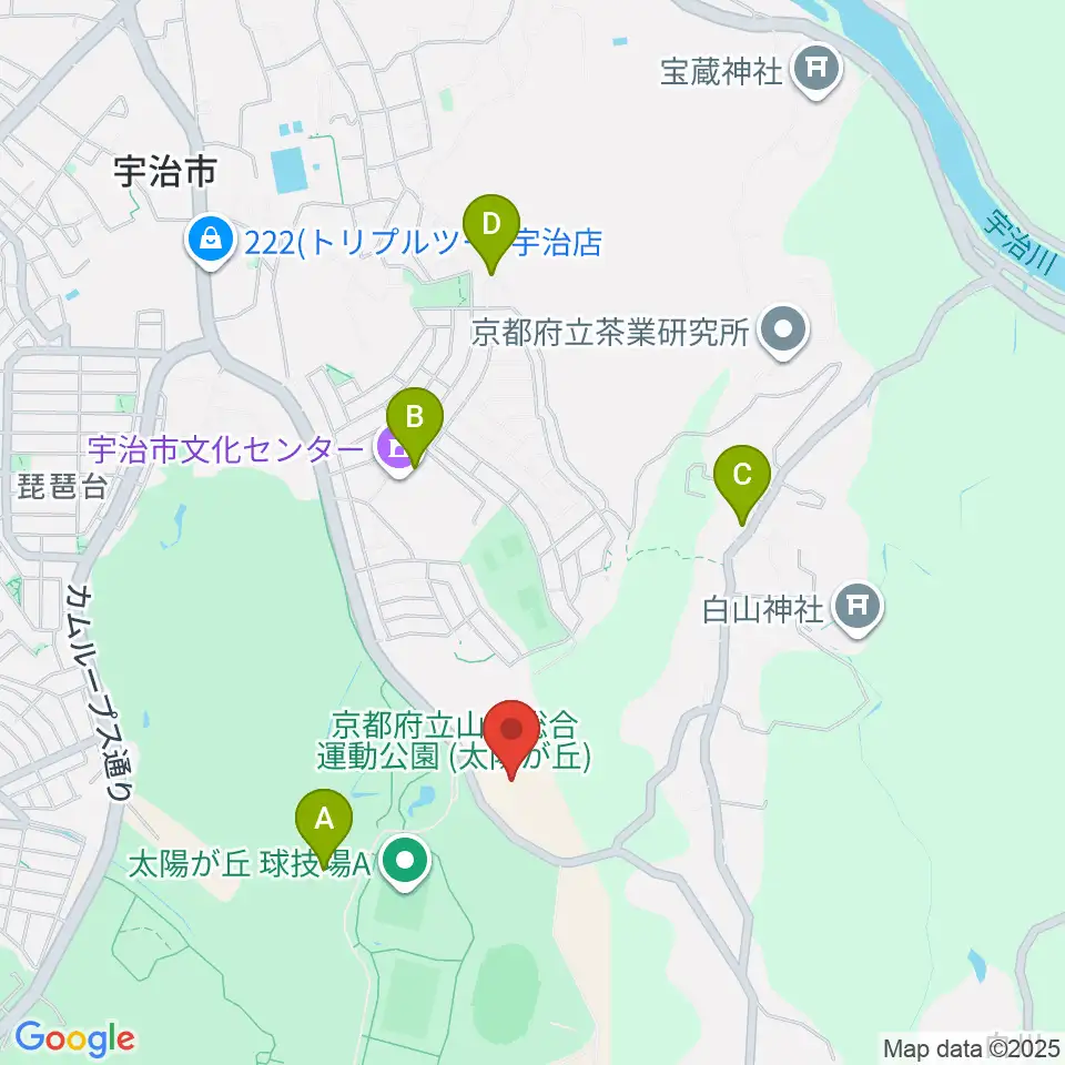 木下アカデミー京都アイスアリーナ周辺のカフェ一覧地図