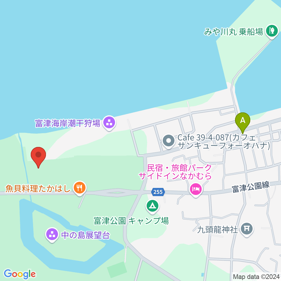 富津公園 野外劇場周辺のカフェ一覧地図