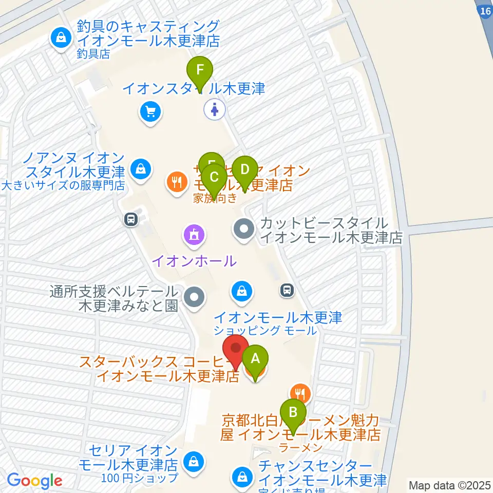 コンドー楽器ミュージックサロン周辺のカフェ一覧地図