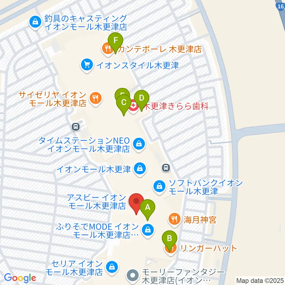 コンドー楽器ミュージックサロン周辺のカフェ一覧地図
