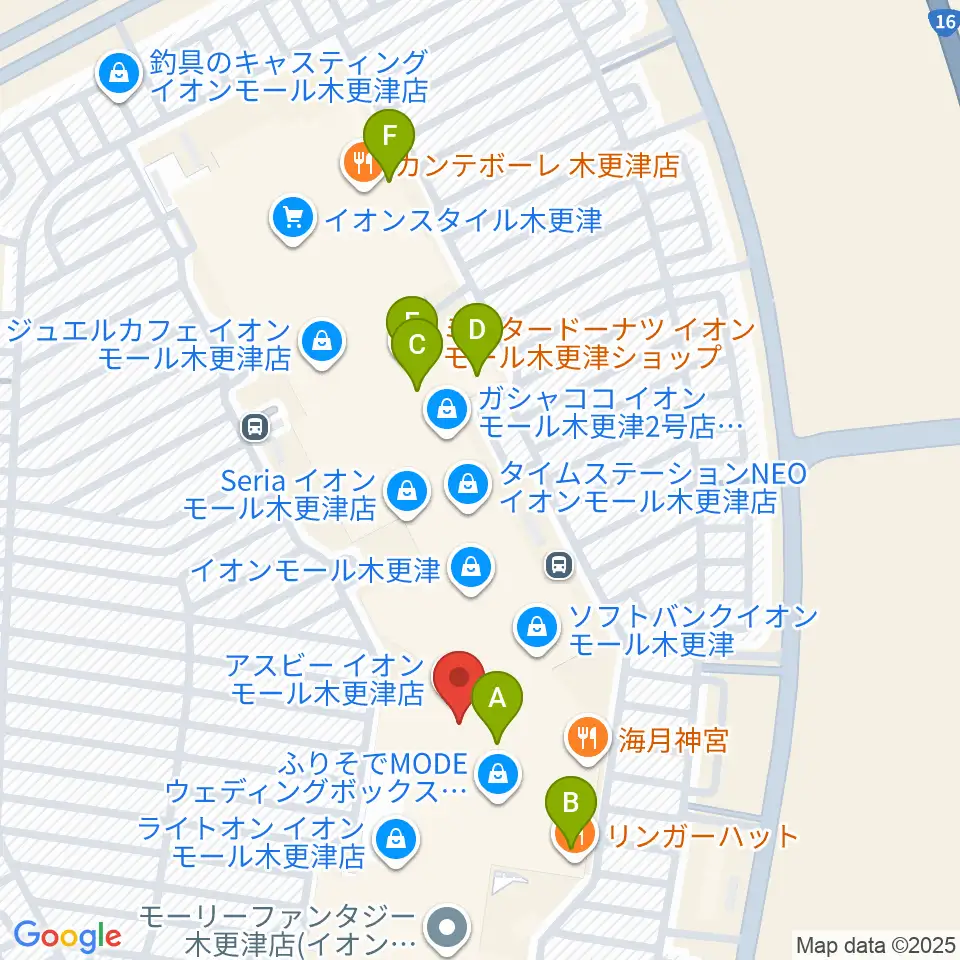 コンドー楽器ミュージックサロン周辺のカフェ一覧地図