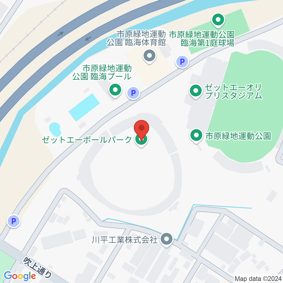 ゼットエーボールパーク周辺のカフェ一覧地図