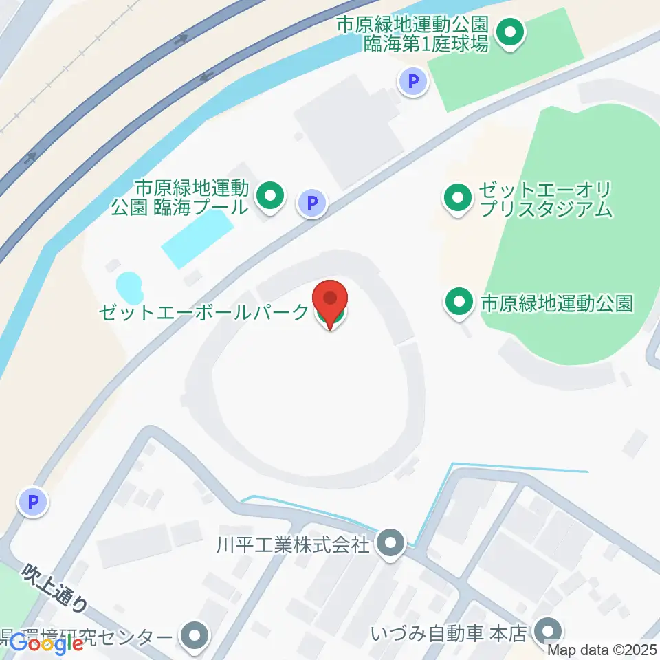 ゼットエーボールパーク周辺のカフェ一覧地図