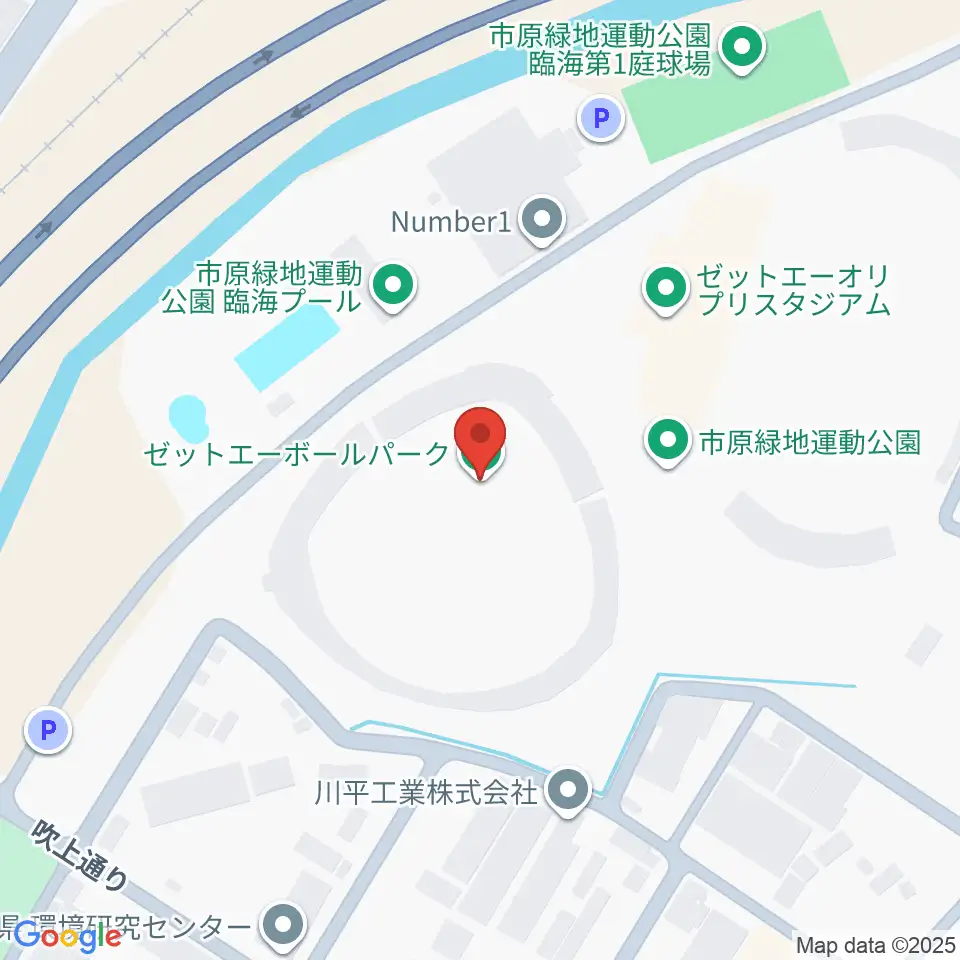 ゼットエーボールパーク周辺のカフェ一覧地図