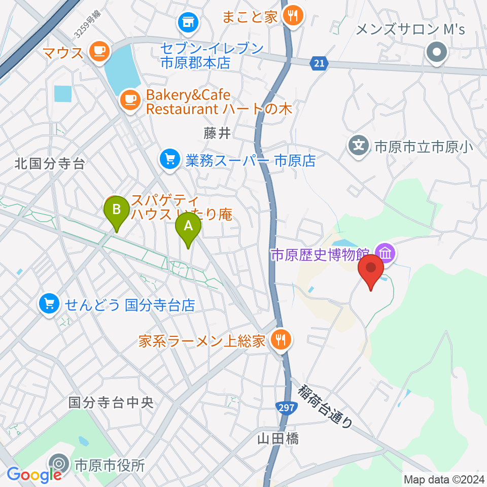 ゼットエー武道場周辺のカフェ一覧地図