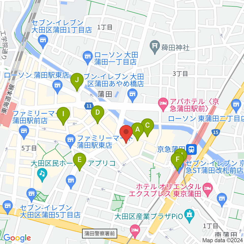 スタジオポハサ周辺のカフェ一覧地図