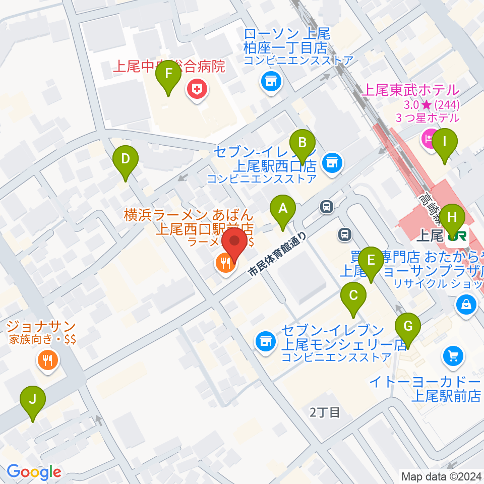 Dover Guitar Shop周辺のカフェ一覧地図