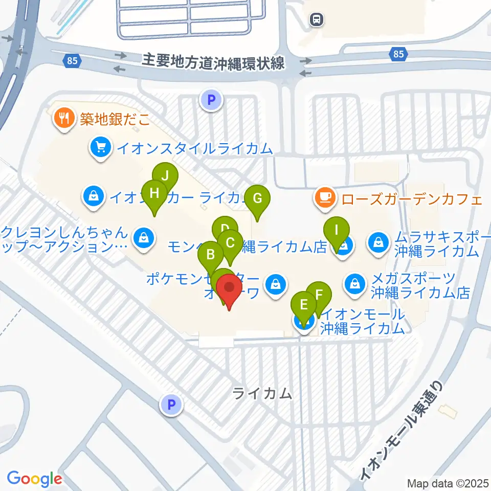 シネマライカム 周辺のカフェ一覧マップ