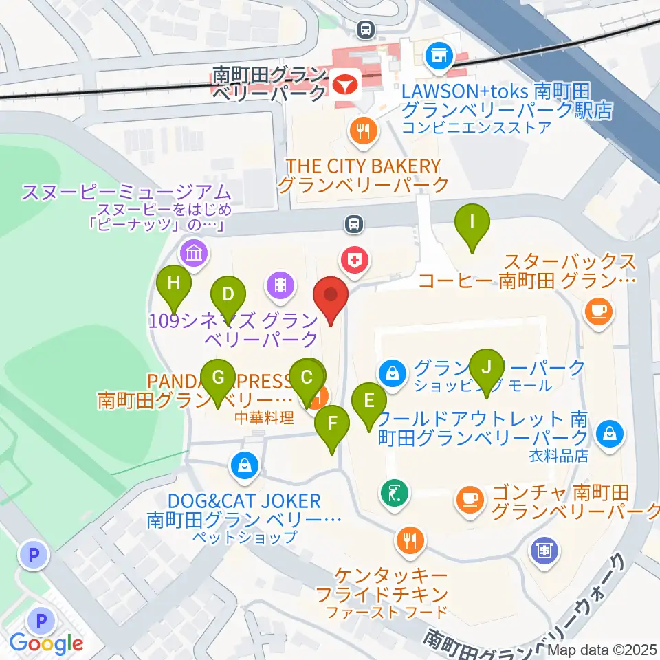 山野楽器 南町田店周辺のカフェ一覧地図