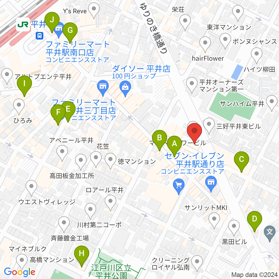 スタジオ・オトキチ周辺のカフェ一覧地図
