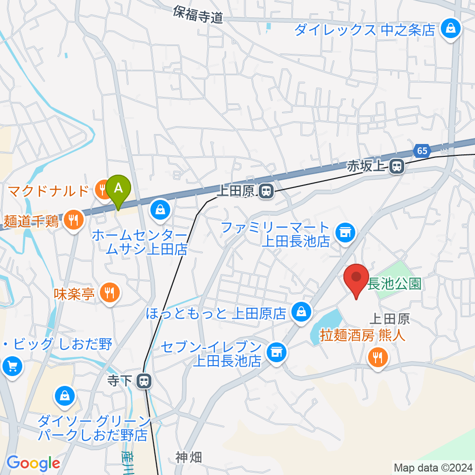 上田創造館周辺のカフェ一覧地図