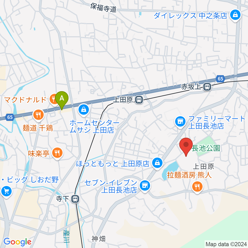 上田創造館周辺のカフェ一覧地図