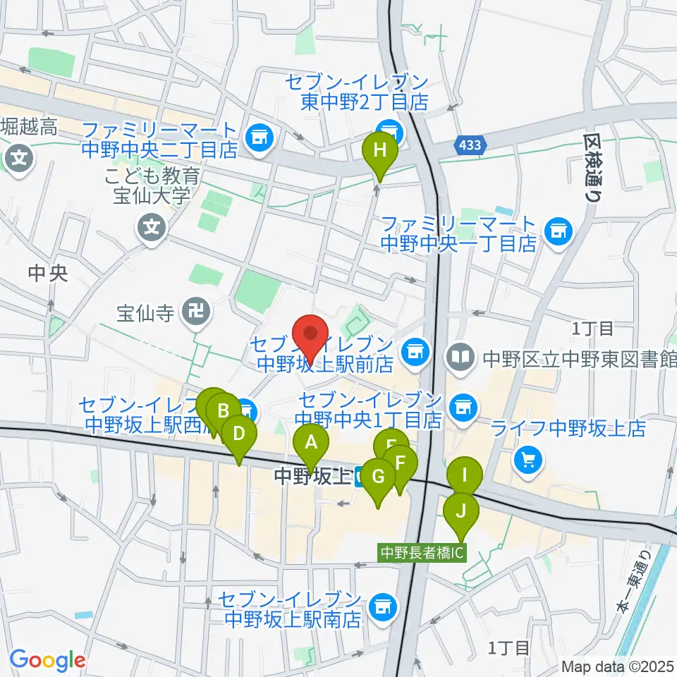 Gold Rush Studio周辺のカフェ一覧地図