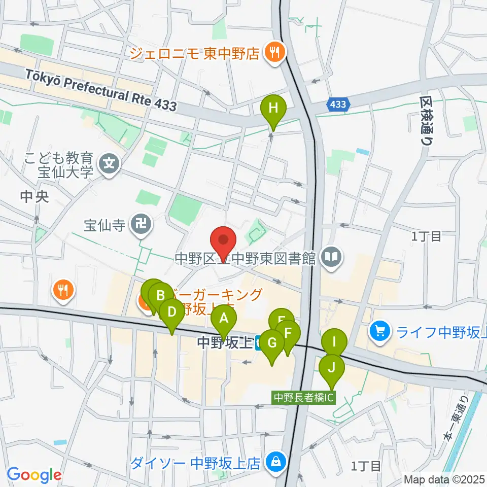 Gold Rush Studio周辺のカフェ一覧地図