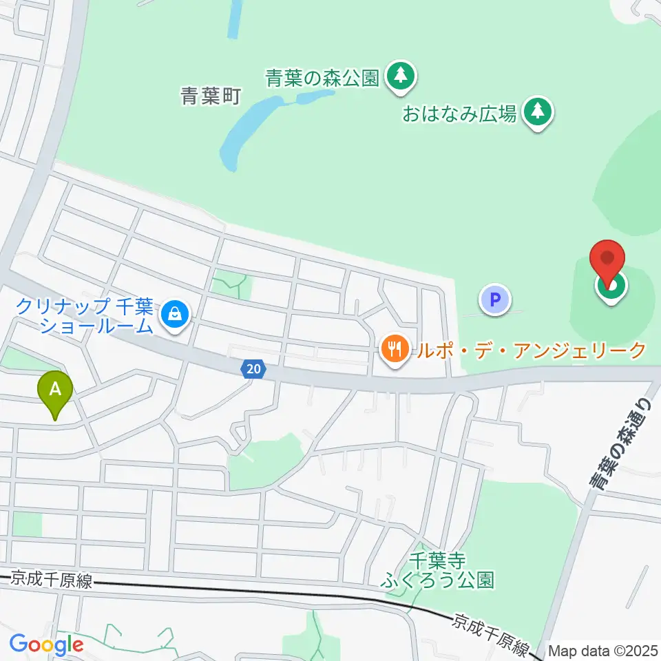 青葉の森スポーツプラザ野球場周辺のカフェ一覧地図