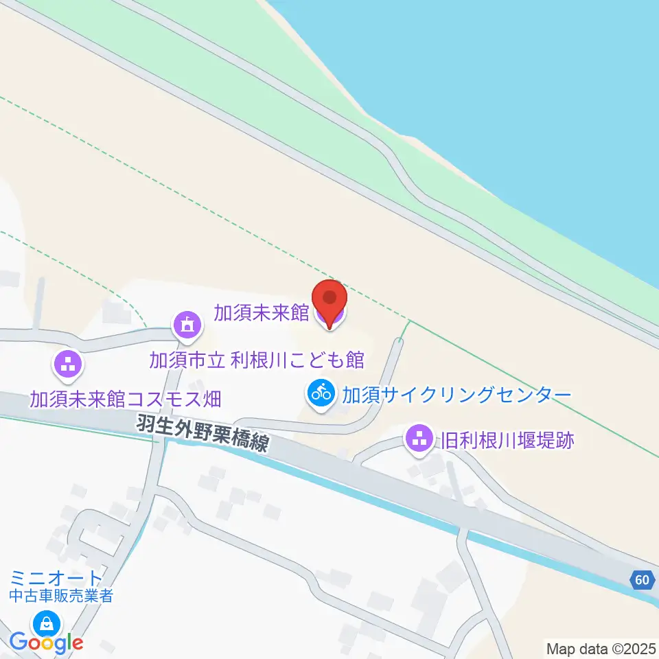 加須未来館周辺のカフェ一覧地図