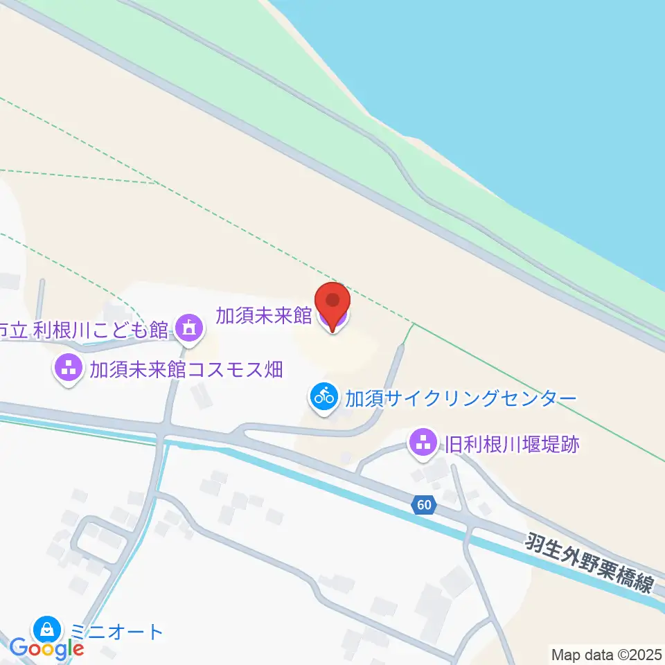 加須未来館周辺のカフェ一覧地図