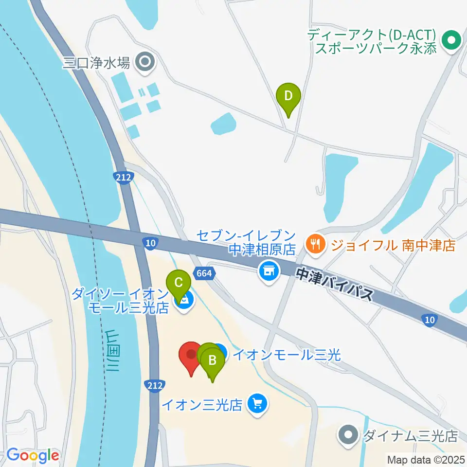 セントラルシネマ三光周辺のカフェ一覧地図
