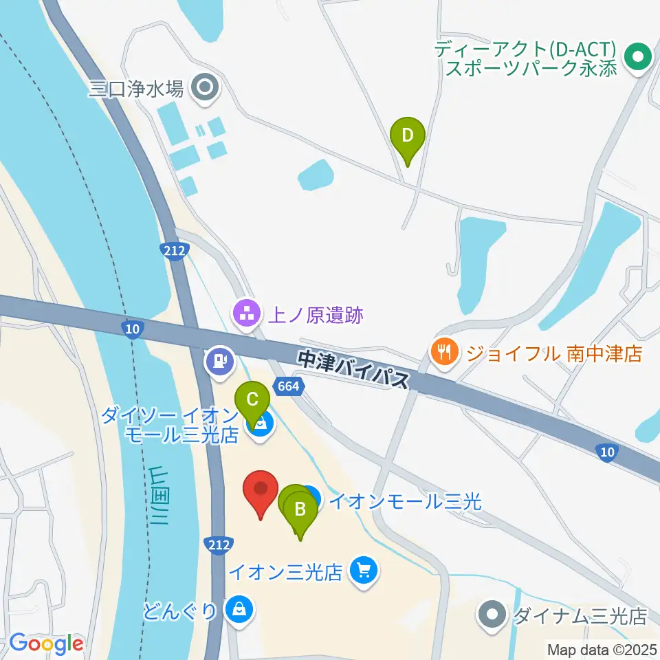 セントラルシネマ三光周辺のカフェ一覧地図