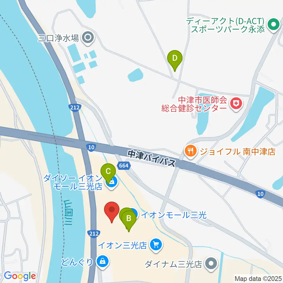 セントラルシネマ三光周辺のカフェ一覧地図