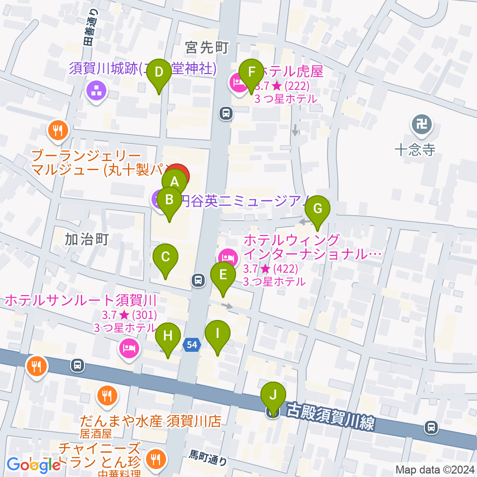 ウルトラFM周辺のカフェ一覧地図