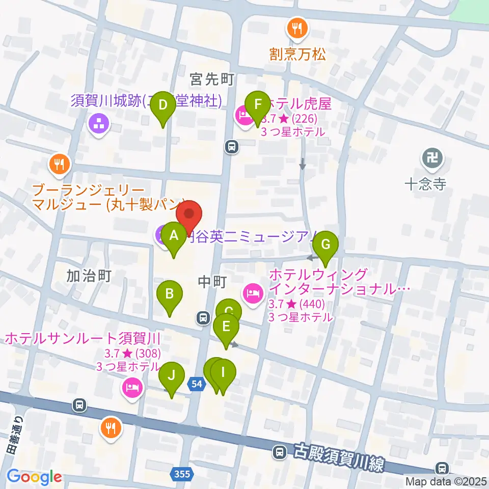 ウルトラFM周辺のカフェ一覧地図