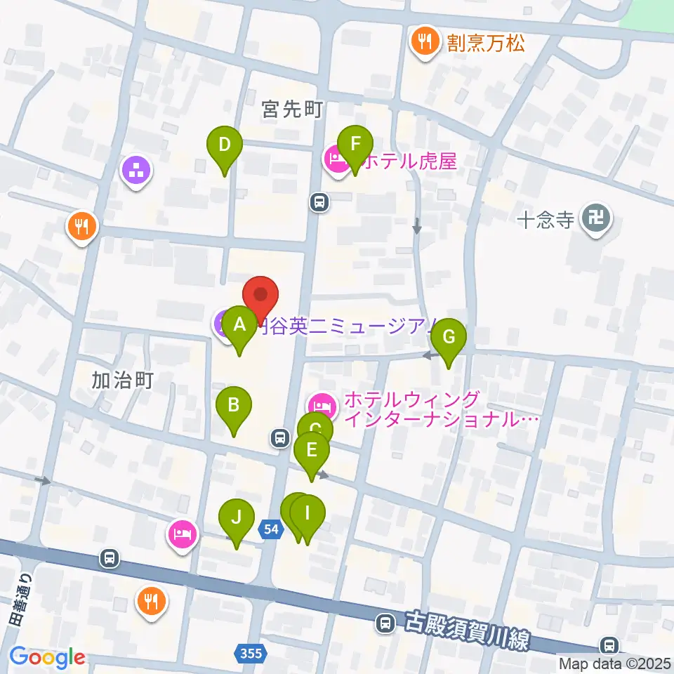 ウルトラFM周辺のカフェ一覧地図