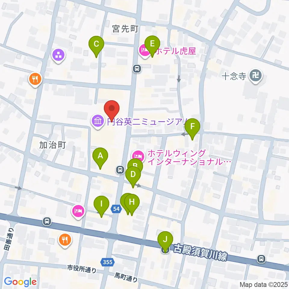 ウルトラFM周辺のカフェ一覧地図