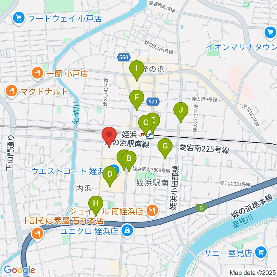 福岡市立西市民センター周辺のカフェ一覧地図