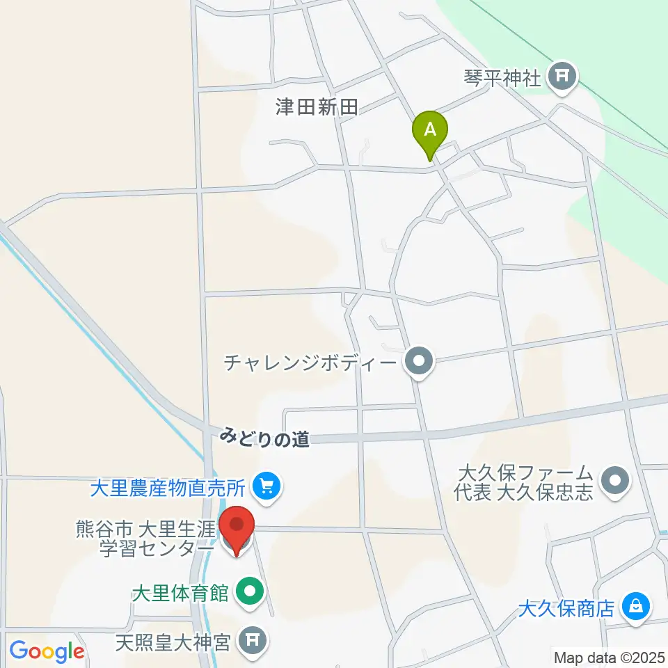 大里生涯学習センター「あすねっと」周辺のカフェ一覧地図