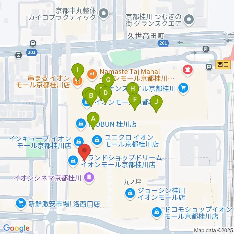 FMおとくに周辺のカフェ一覧地図