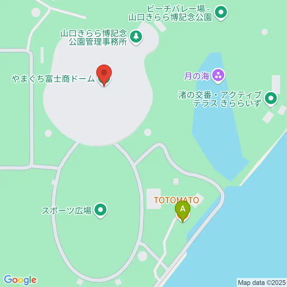 やまぐち富士商ドーム周辺のカフェ一覧地図