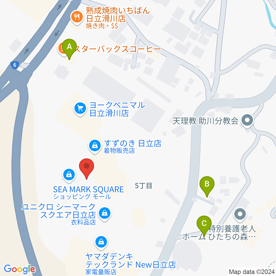 シネマサンライズ周辺のカフェ一覧地図