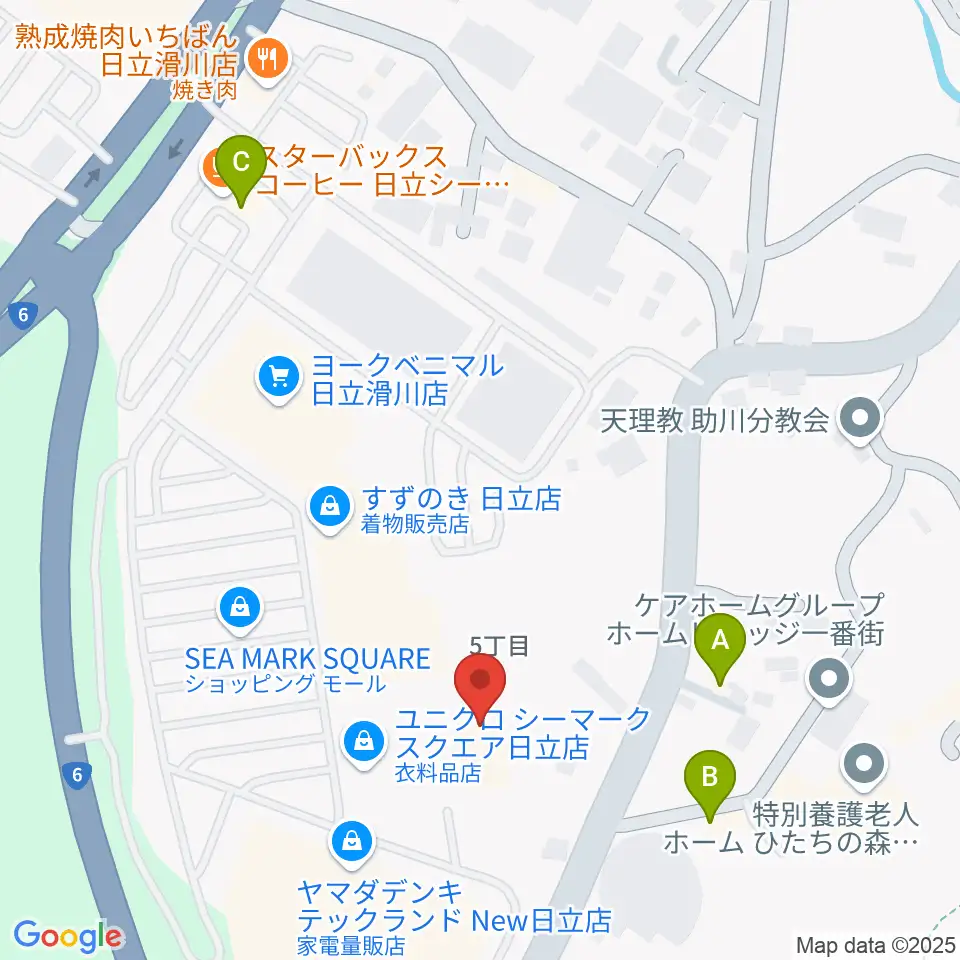 シネマサンライズ周辺のカフェ一覧地図