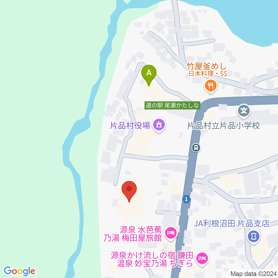 片品村文化センター周辺のカフェ一覧地図