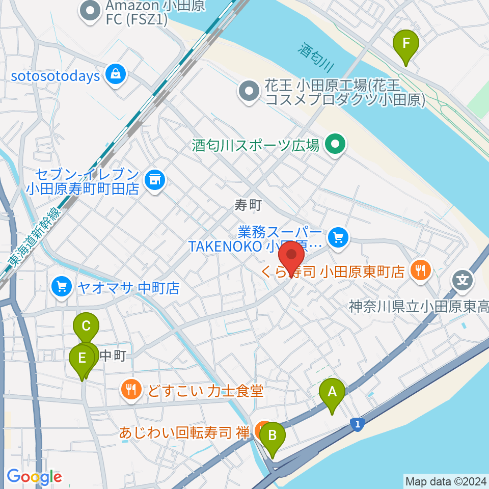 Miura Guitar Repair Workshop周辺のカフェ一覧地図