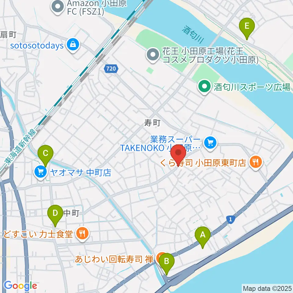 Miura Guitar Repair Workshop周辺のカフェ一覧地図