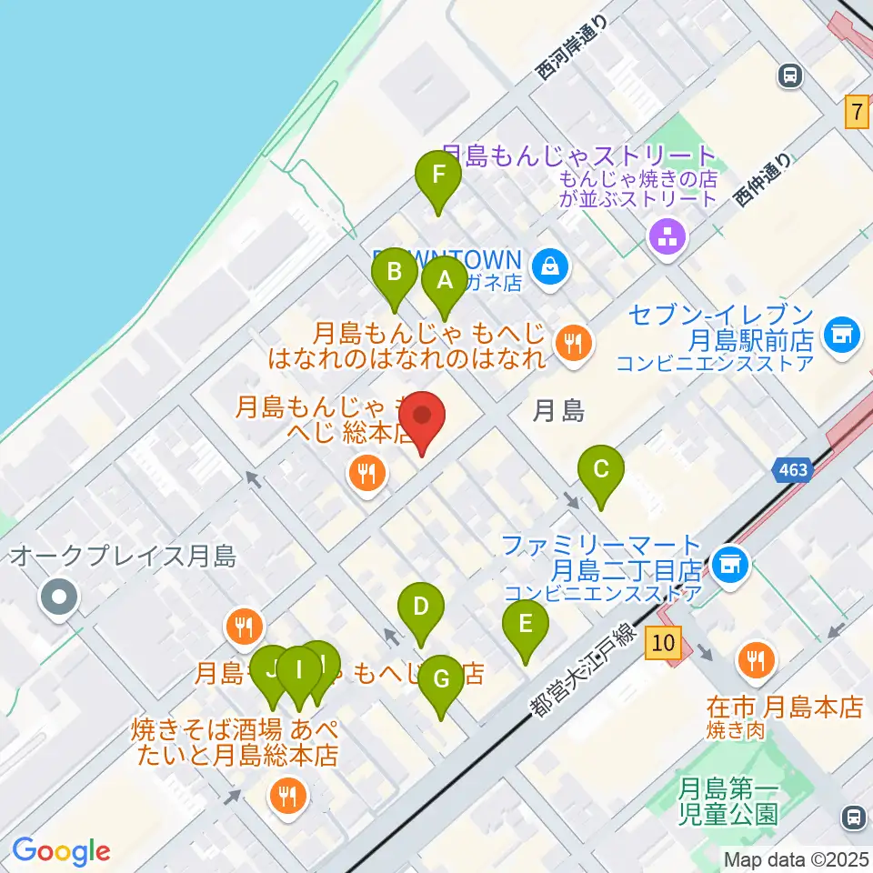 スタジオワンダーウォール周辺のカフェ一覧地図