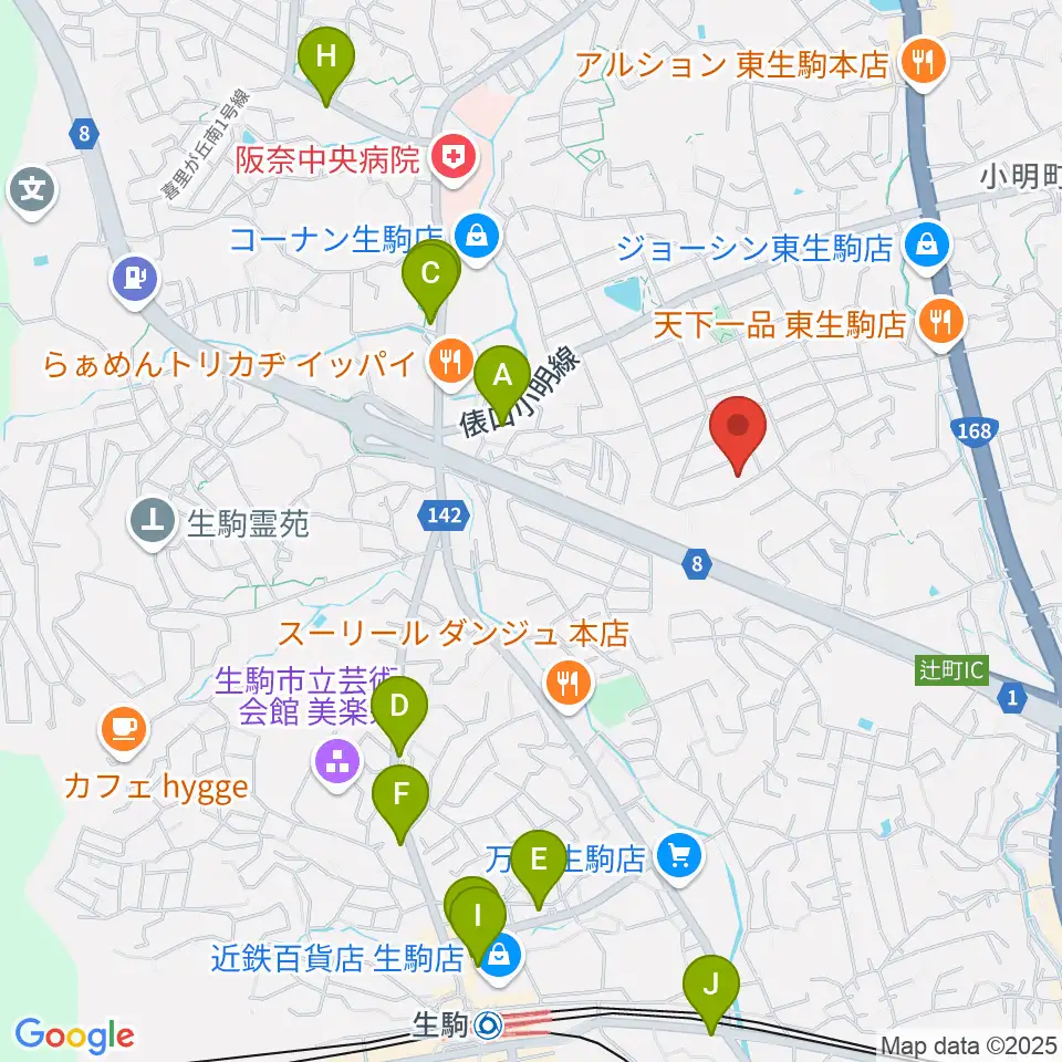 Atelier Artika周辺のカフェ一覧地図
