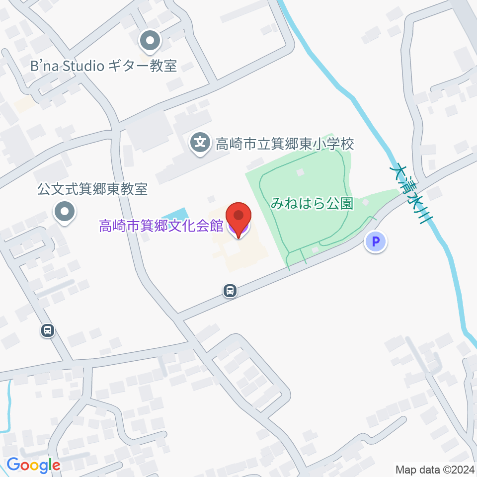 箕郷文化会館周辺のカフェ一覧地図