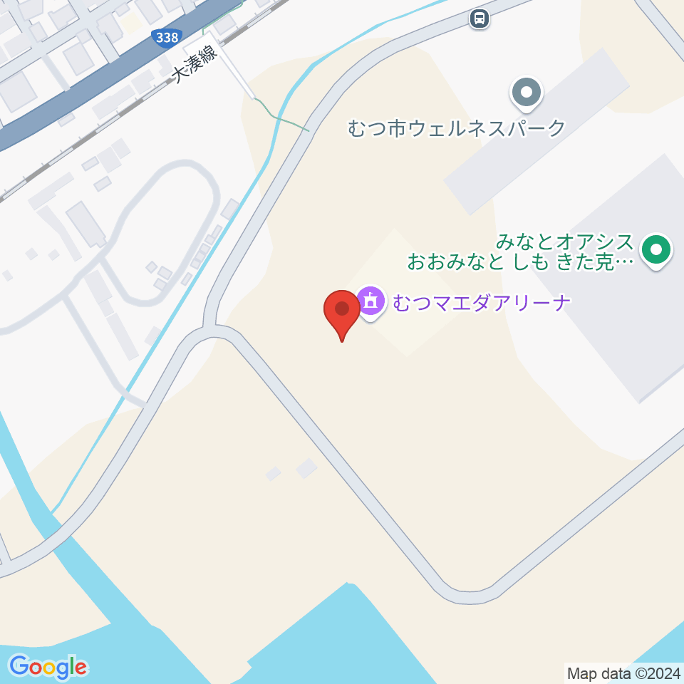 むつマエダアリーナ周辺のカフェ一覧地図