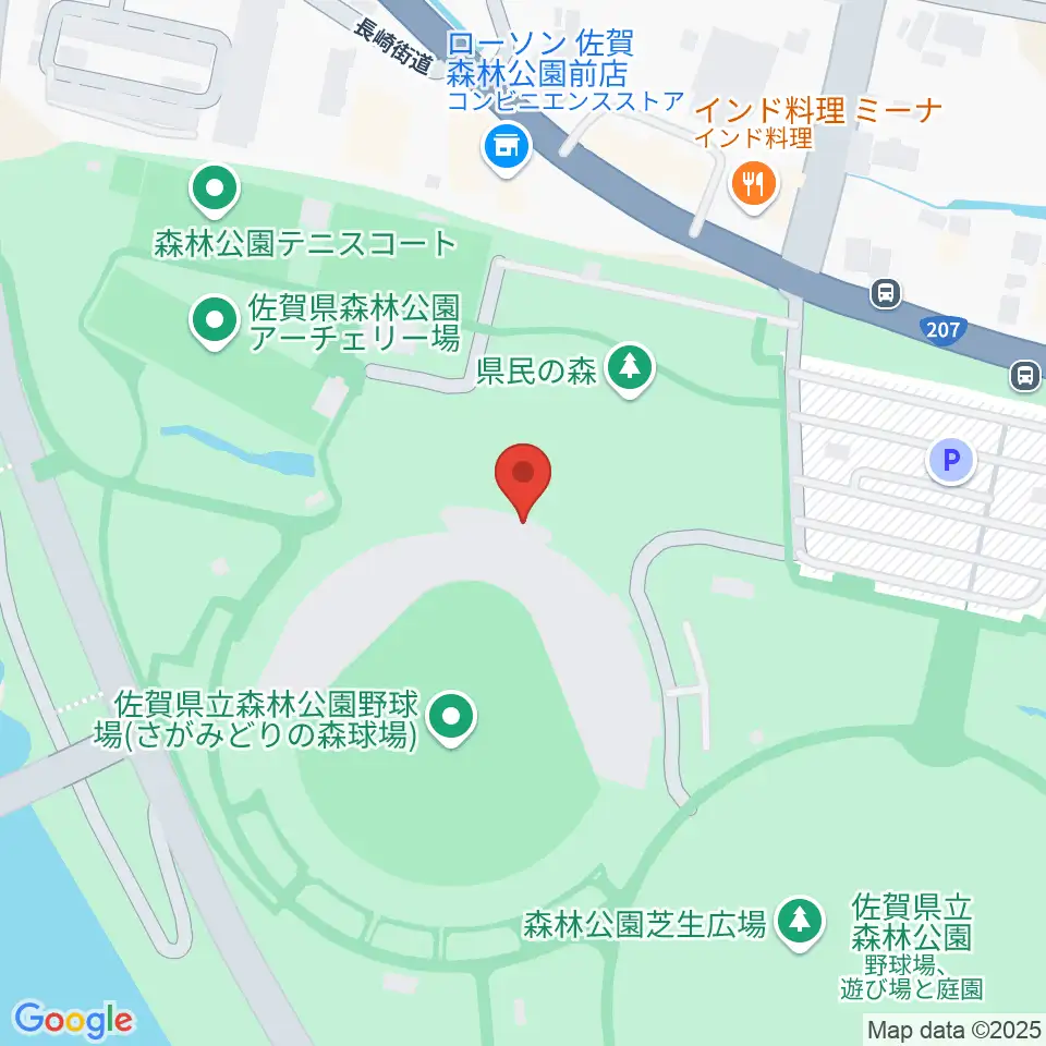さがみどりの森球場周辺のカフェ一覧地図
