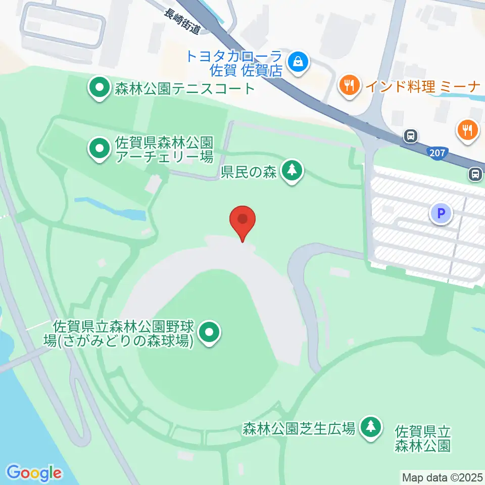 さがみどりの森球場周辺のカフェ一覧地図