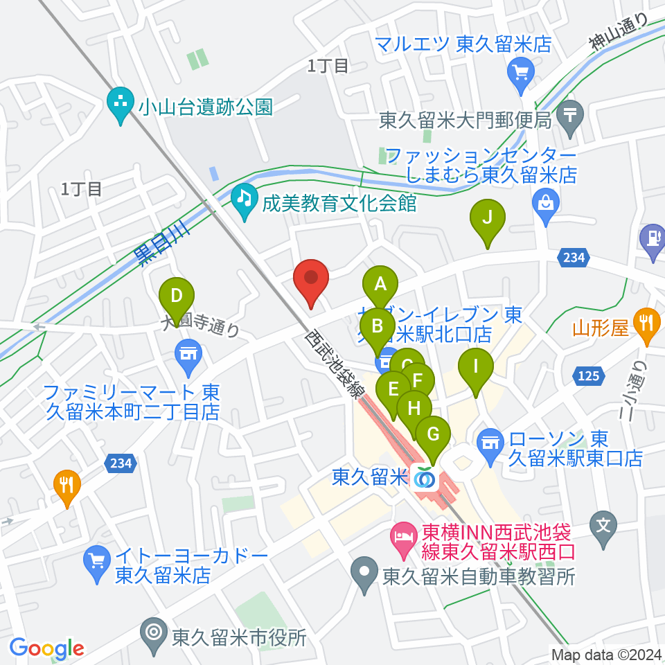 スタジオsus４周辺のカフェ一覧地図