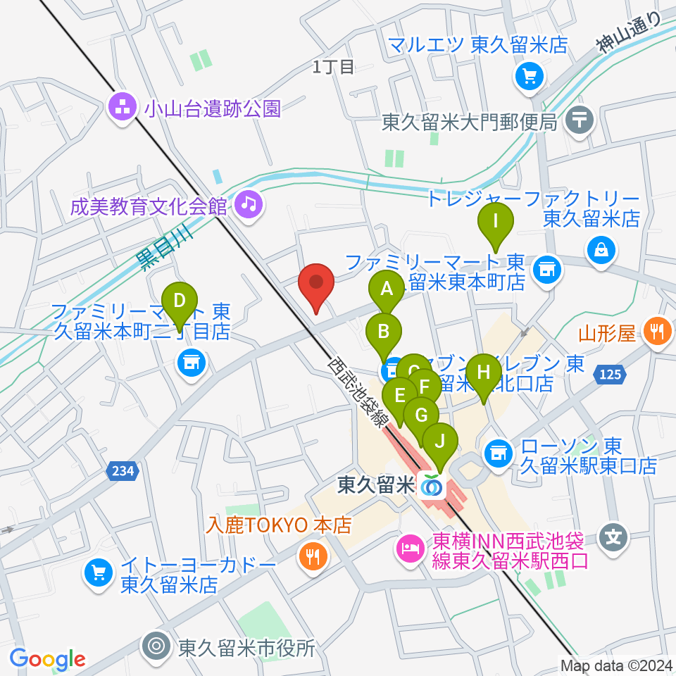 スタジオsus４周辺のカフェ一覧地図