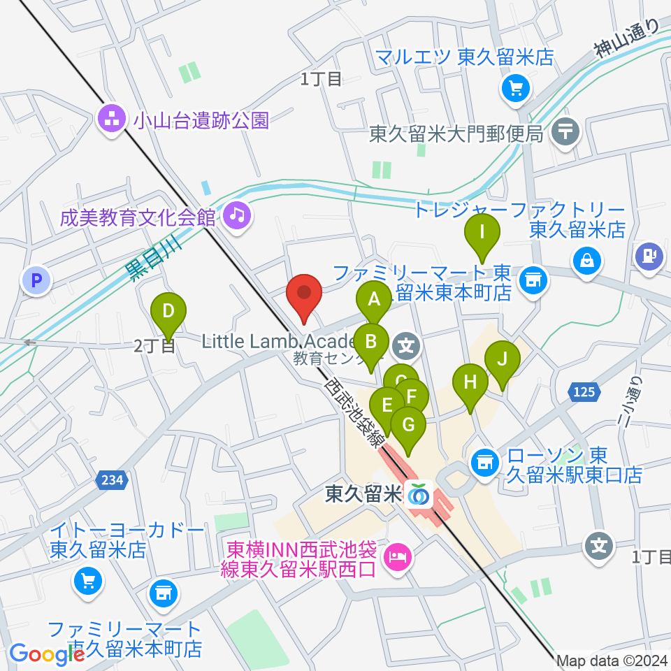 スタジオsus４周辺のカフェ一覧地図