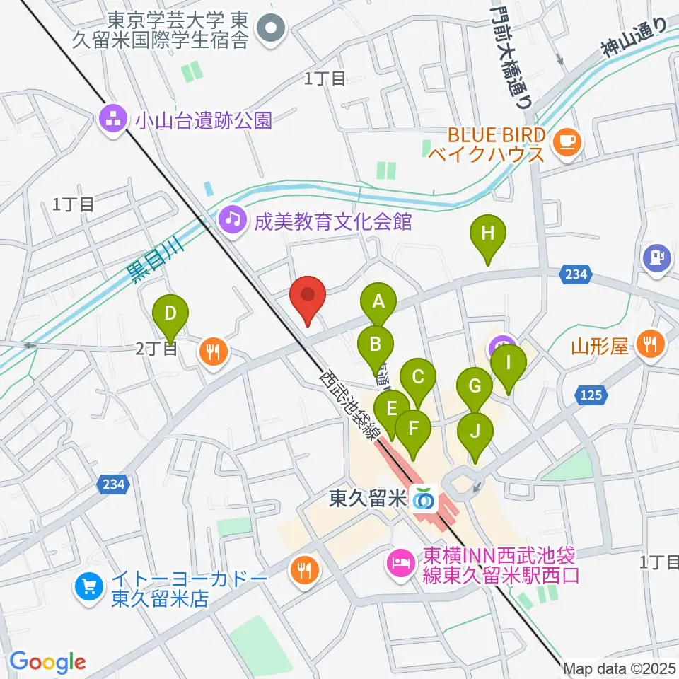 スタジオsus４周辺のカフェ一覧地図