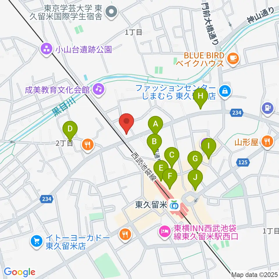 スタジオsus４周辺のカフェ一覧地図