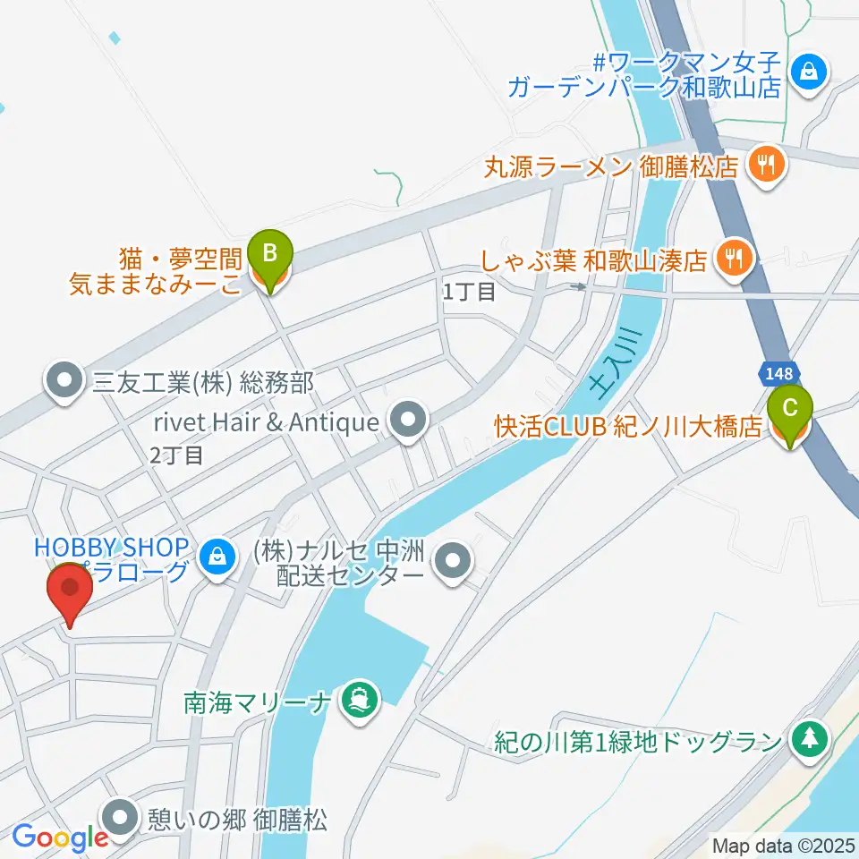ピノテラス周辺のカフェ一覧地図